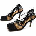 Mesh Heeled Sandal