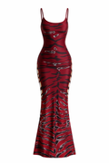 Tiger Print  Maxi Dress