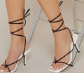 Black & White Open Toed Heels