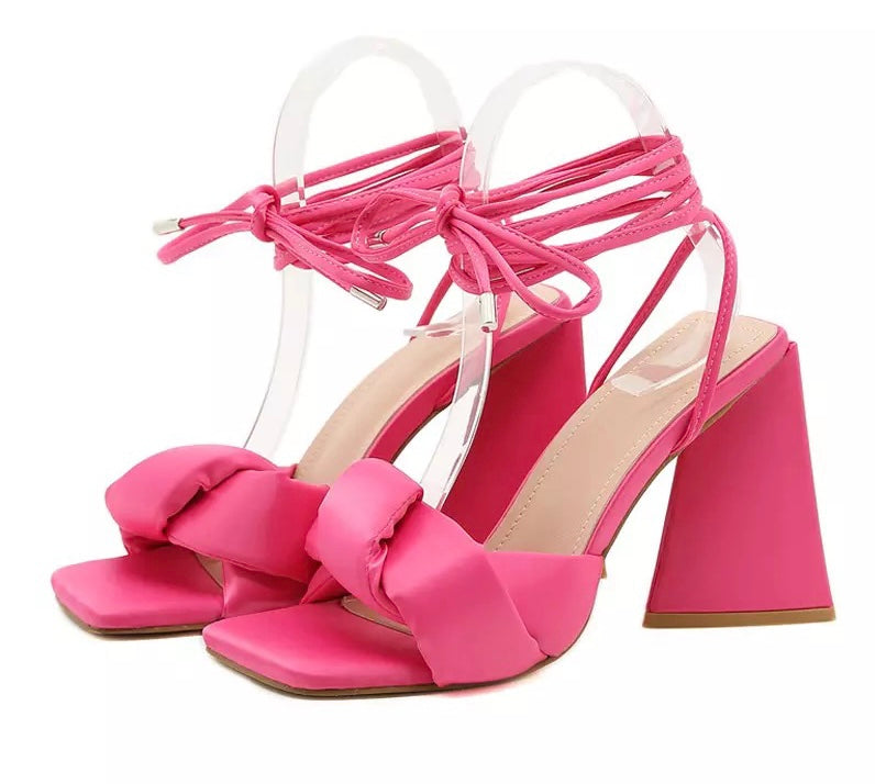 Pink Sandal Heels
