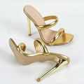 Gold Heeled Sandals