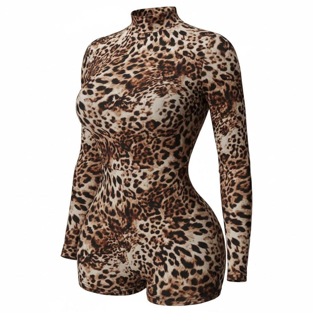 Leopard Romper