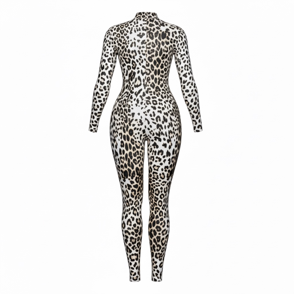 Plus Leopard Jumpsuit
