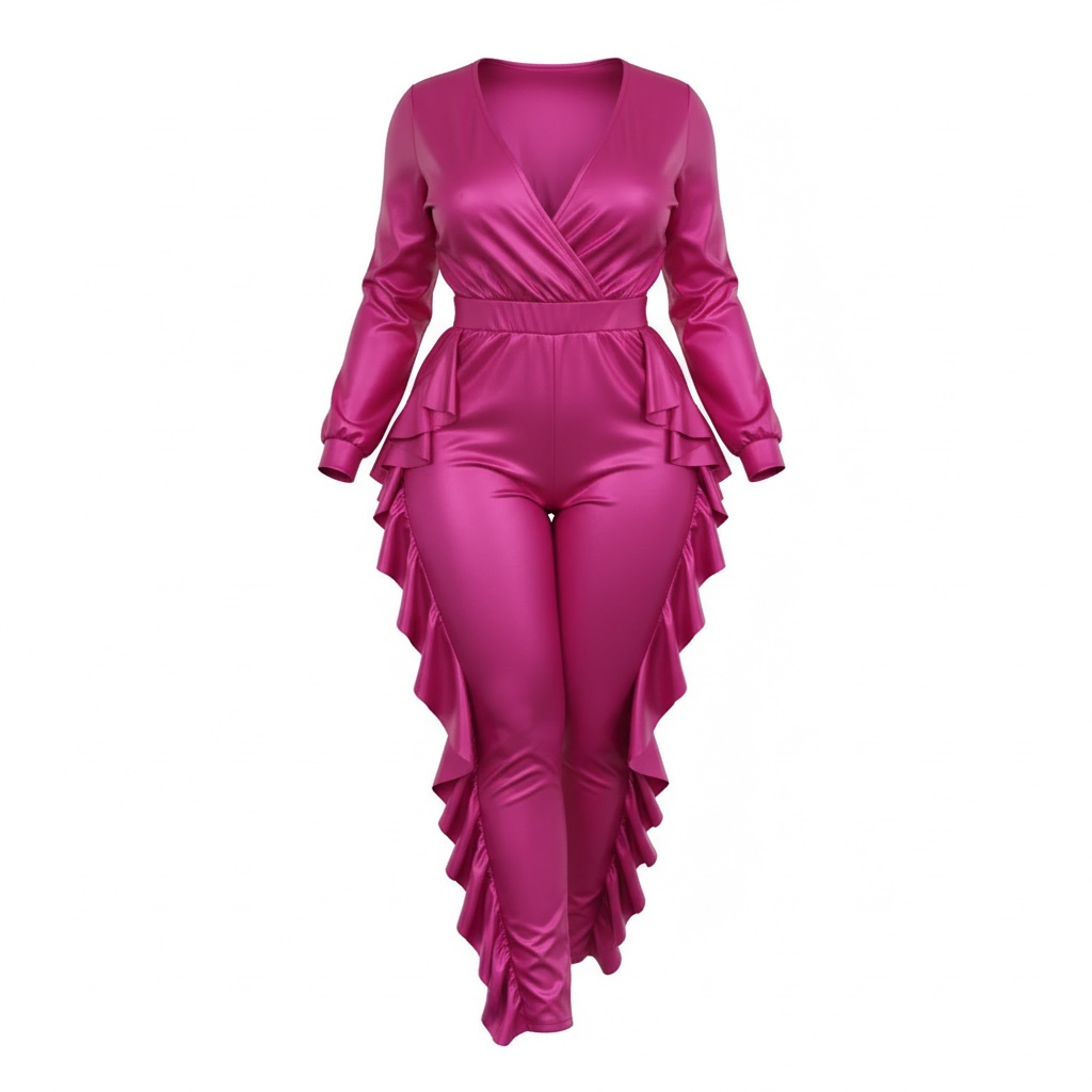 Plus Ruffle Jumpsuit