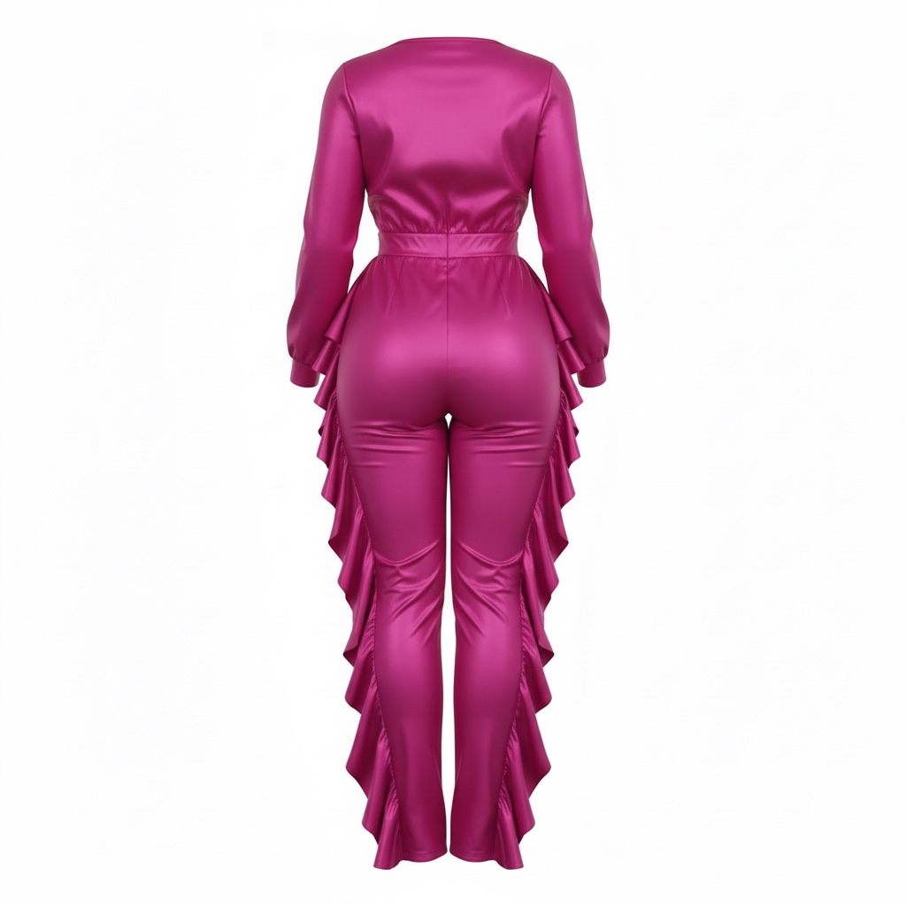 Plus Ruffle Jumpsuit