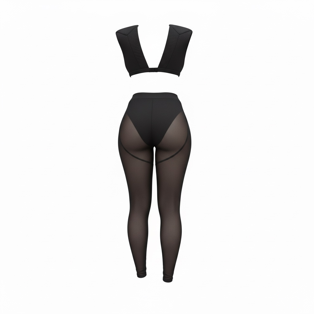 Mesh Pant Two Piece Set