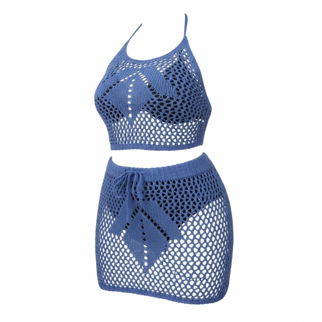 Crochet Halter & Skirt Set