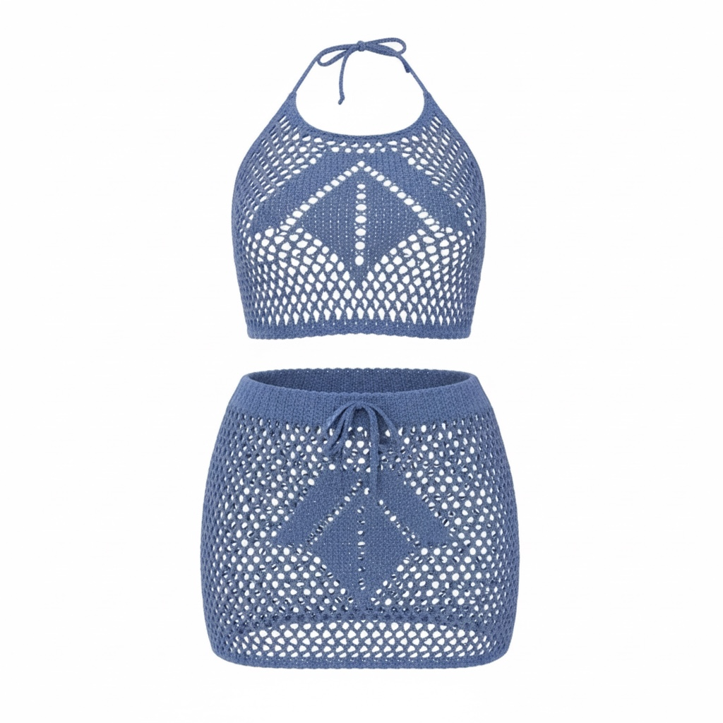 Crochet Halter & Skirt Set