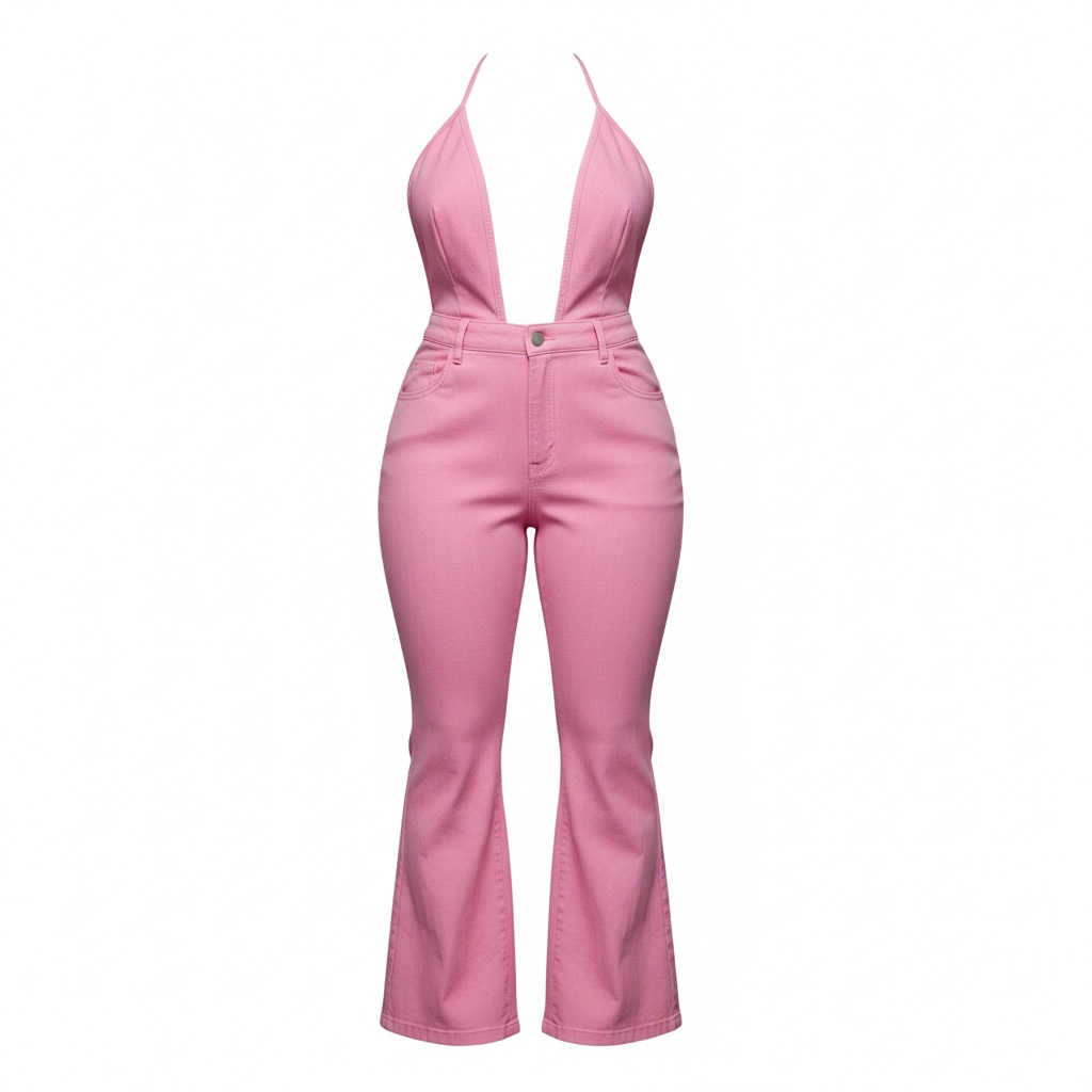 Plus Denim Jumpsuit
