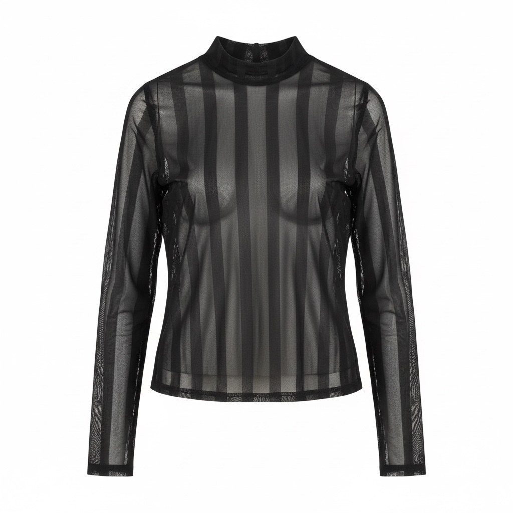 Mesh Striped Top