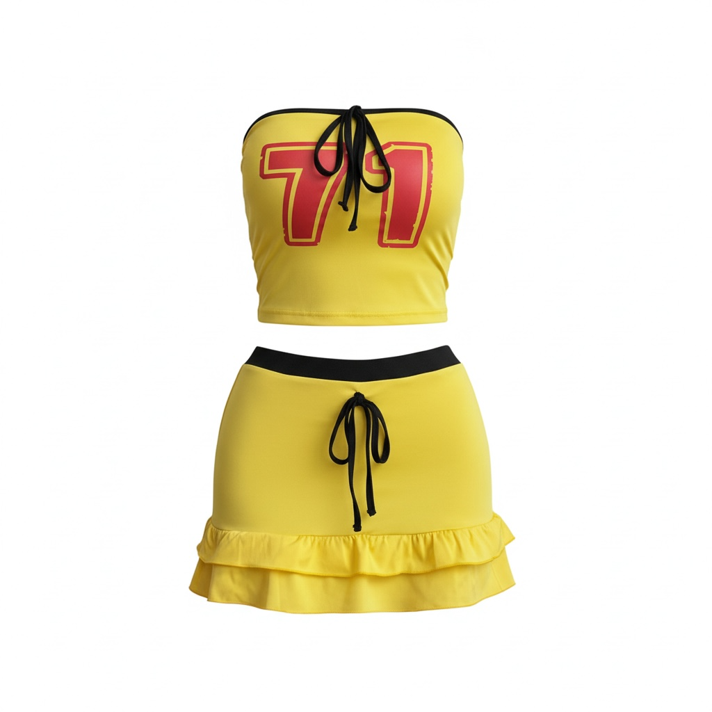 Plus 2 Piece Sport Skirt Set